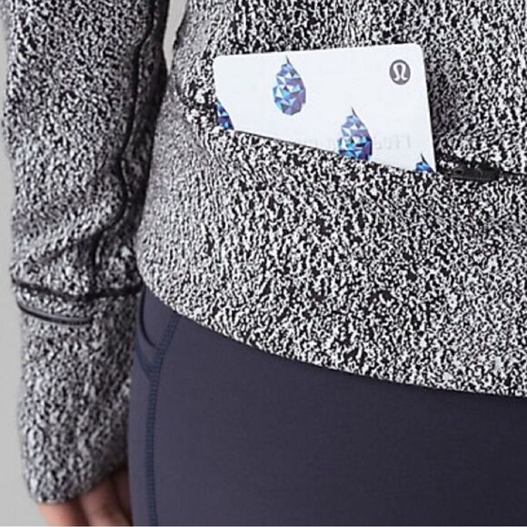 Lululemon Rush Hour Long Sleeve Shirt Running Luon Spray Jacquard Size 4 - Picture 2 of 10